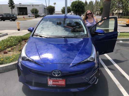 Jules and her Prius