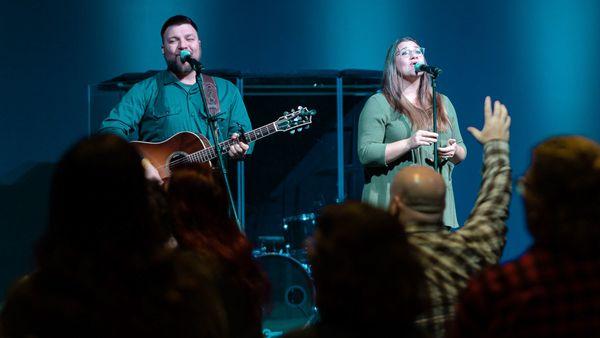 A typical Sunday worship service here at Lifepoint's Worthington campus.