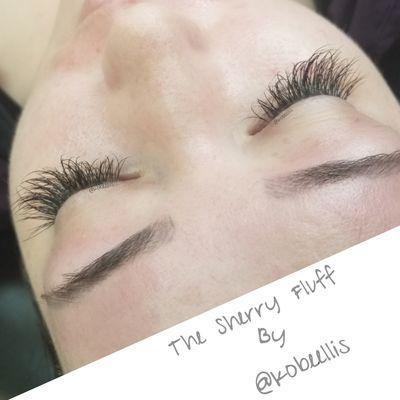 Sherry Fluff Lash Extensions defy the rules of the uniformed look.