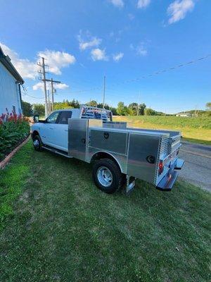 We sell and install truck beds and service bodies