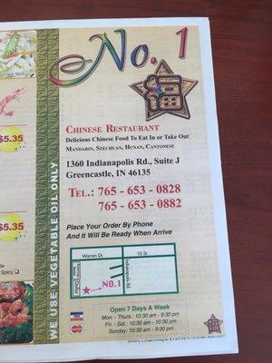 No. 1 Chinese Restaurant in Greencastle