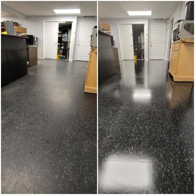 Scrub & Recoat VCT Flooring (Vineland, NJ)