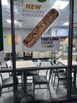 Yup..$5.00 cookie foot long.. had to try it..