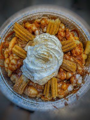 Churro Funnel Cake