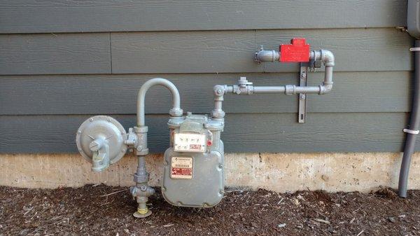 Little Firefighter Earthquake Valve installed by Hybrid Heating and Air Conditioning, Cornelius, OR