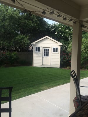 Our shed that Benny built two years ago .