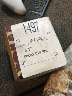 Bacon Big Mac, no bacon