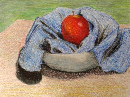 Eli
 Grade 8
 Colored Pencil on Paper