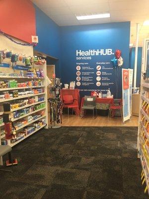 Health hub for vaccines and health screenings