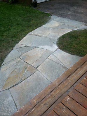 Irregular Bluestone Install