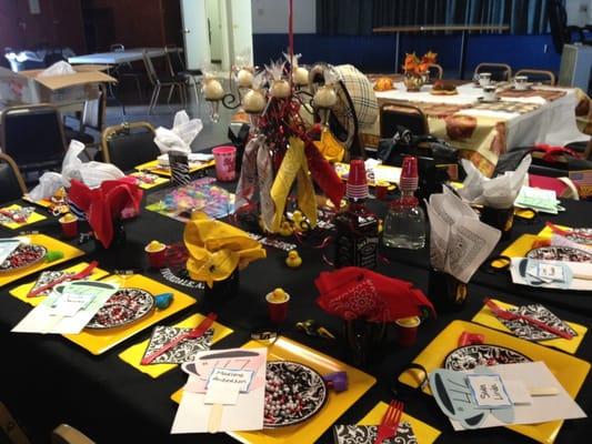 Our ALR table at the American Legion Auxiliary Tea Party!