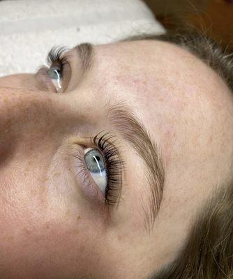 Lash lift and tint by Bailey