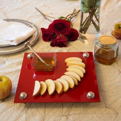 Apple and Honey Platter by Joy Stember