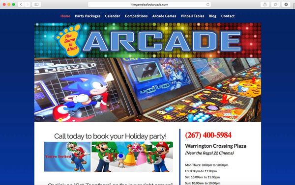 Arcade Gaming Website