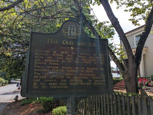 The Old Bricks Historical Marker