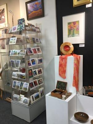 Handmade cards and gifts created by local artists.