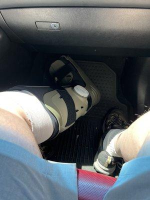 My new boot, courteous of Dr. Donatto