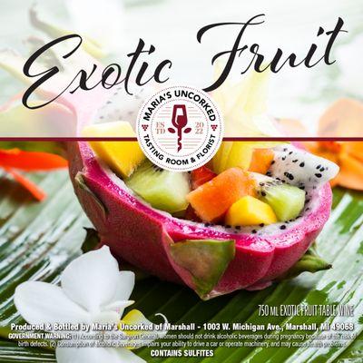 Fresh exotic fruit flavors.