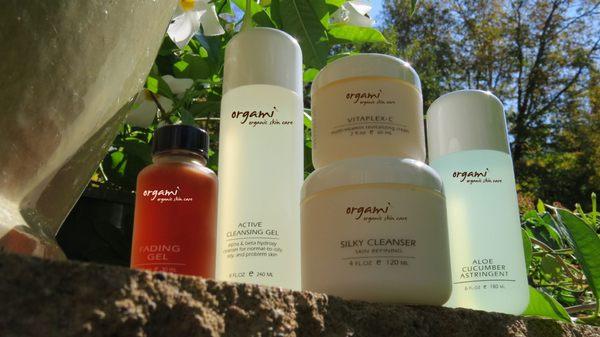 Orgami skin care collection at Hair Connection, Neenah, WI