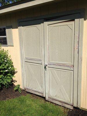 Rotten shed doors