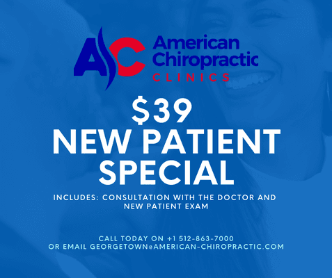 $39 NEW PATIENT EXAM & CONSULTATION