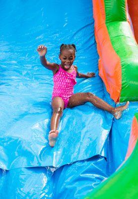 Water slide fun!