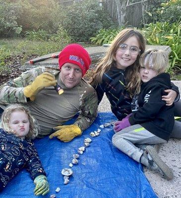 Spoils of a Geodes Hunt! As one little participant put it "they're like nature's Easter eggs".