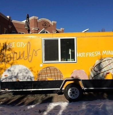 The outside of the food truck, stolen from the @artcitydonuts Instagram feed.