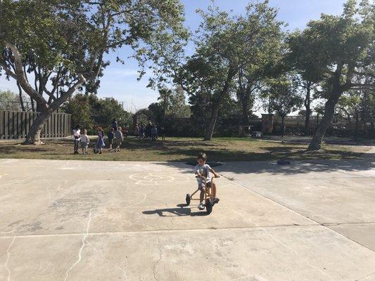 Kindergarten play area and huge garden area in the back