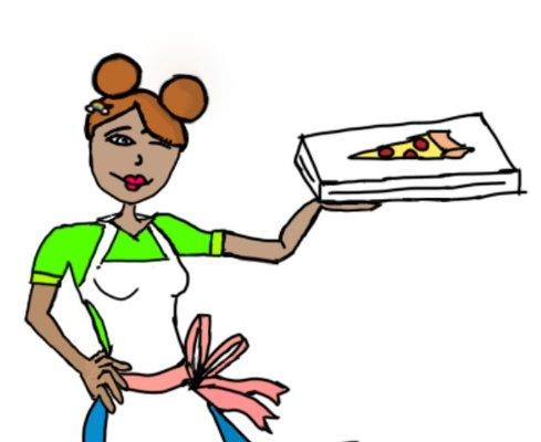 Our logo is drawn by our 12 year old daughter - come eat with us!