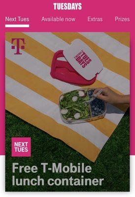 FREE T-Mobile Lunch Container on 8/24/21