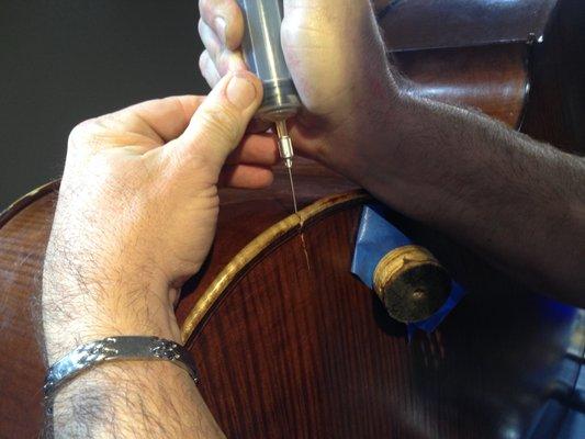 Sensitive repair work on fine quality instruments.