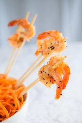 Prawn skewers Chop Stick - Appetizer - event caterer - Everett - kirkland - professional - chinese catering