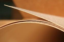 Close up flexible paperbacked wood veneer.