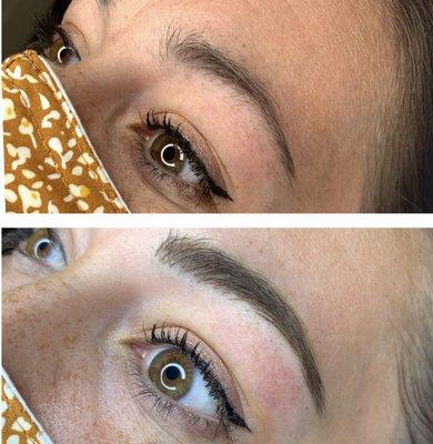 Aimee's brow transformation!