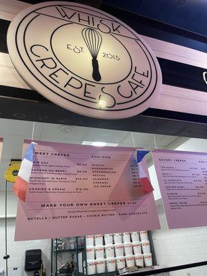 Front sign inside Legacy Food Court