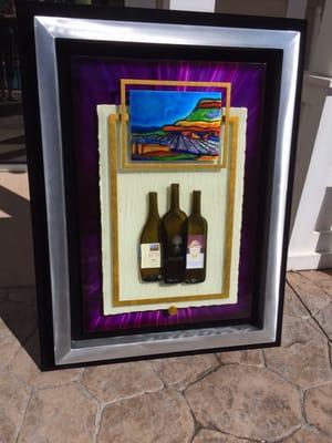 Congratulations to The Wine Country Inn! They were the lucky winner of the piece donated by BottleLiciousart.com to benefit CAVE