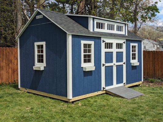 10x16 dormer shed