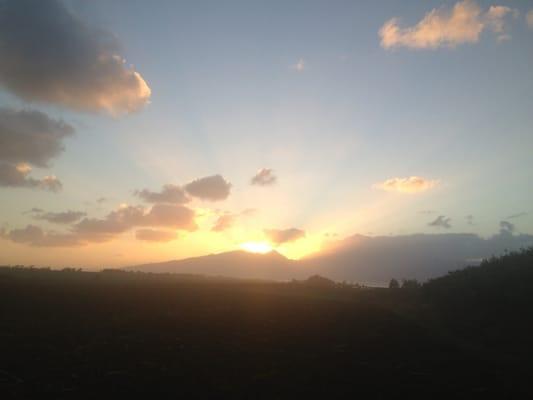 Sun set on Maui