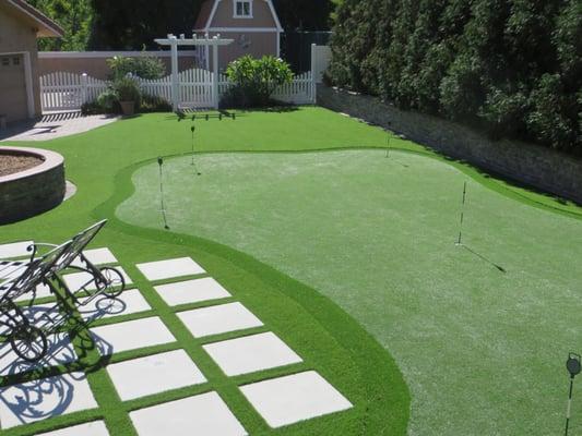 Putting Green with first and second cut.