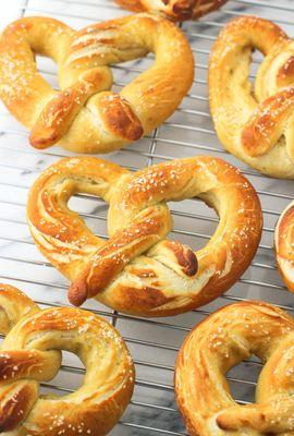 Stuffed pretzels are sure to satisfy!