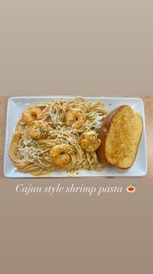 Cajun style shrimp pasta