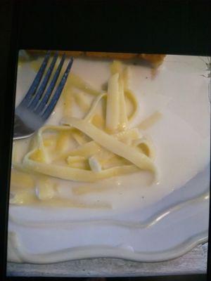 Pastas should not be watery. Especially Alfredo sauce.