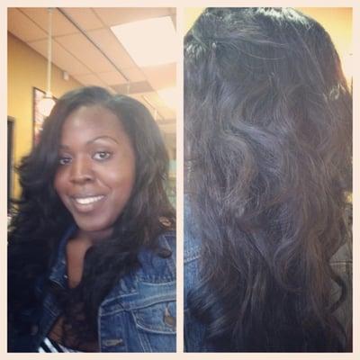 Full sew in , done by Shalonda @Mr tims salon and barbershop