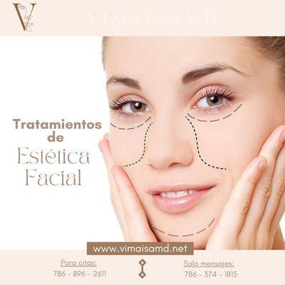 Tratamientso para  realzar tu belleza
*Botox
*Rellenos dérmicos ( ácido hialuronico)
*Kybella
*Bioetimulador de colágeno ( Sculptra,