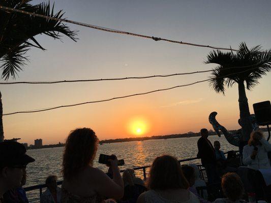 Easter sunrise service cruising the bay. Wow!