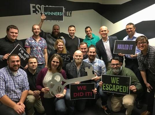 Springboard Media escaped the room!