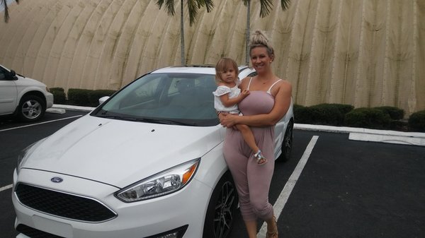 I want to congratulate Katie Tomczak on her New Ford Focus so if you need a New or Used vehicle call Michael Orlando at 954-687-5478.