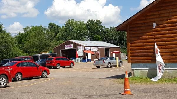 Tube rental/shuttle barn