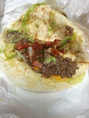 Shredded beef tacos